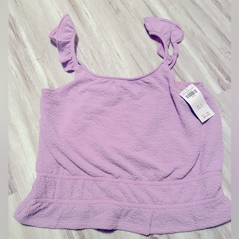 NWT Abercrombie Kids purple tank top